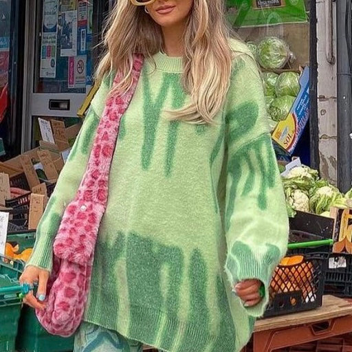 PAINT SWEATER GREEN