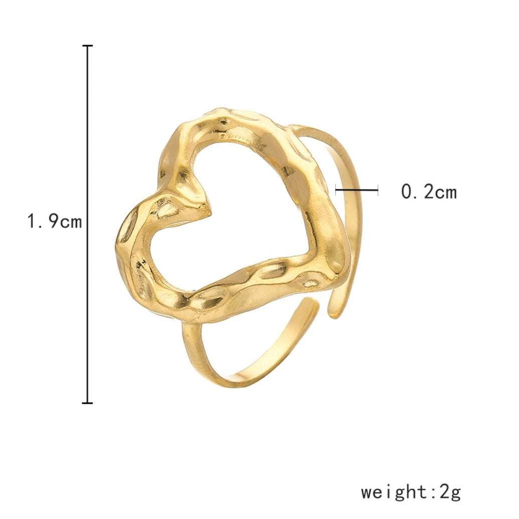 HEART RING GOLD